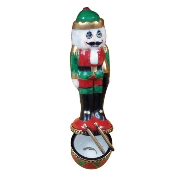 Nutcracker on Red & Green Drum