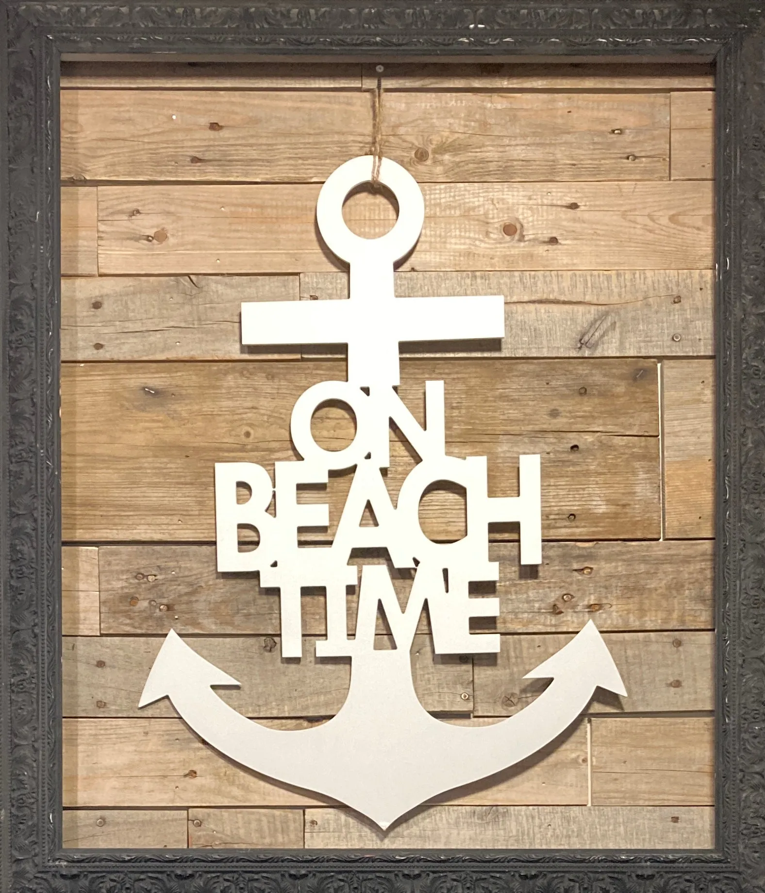 On Beach Time Anchor Door Hanger
