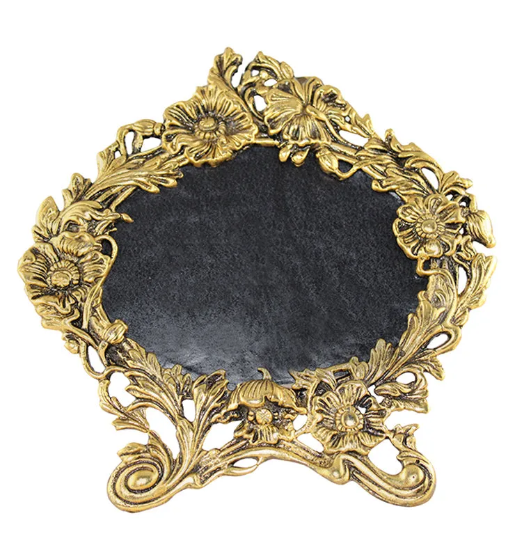 Ornate Brass Oval Picture Frame