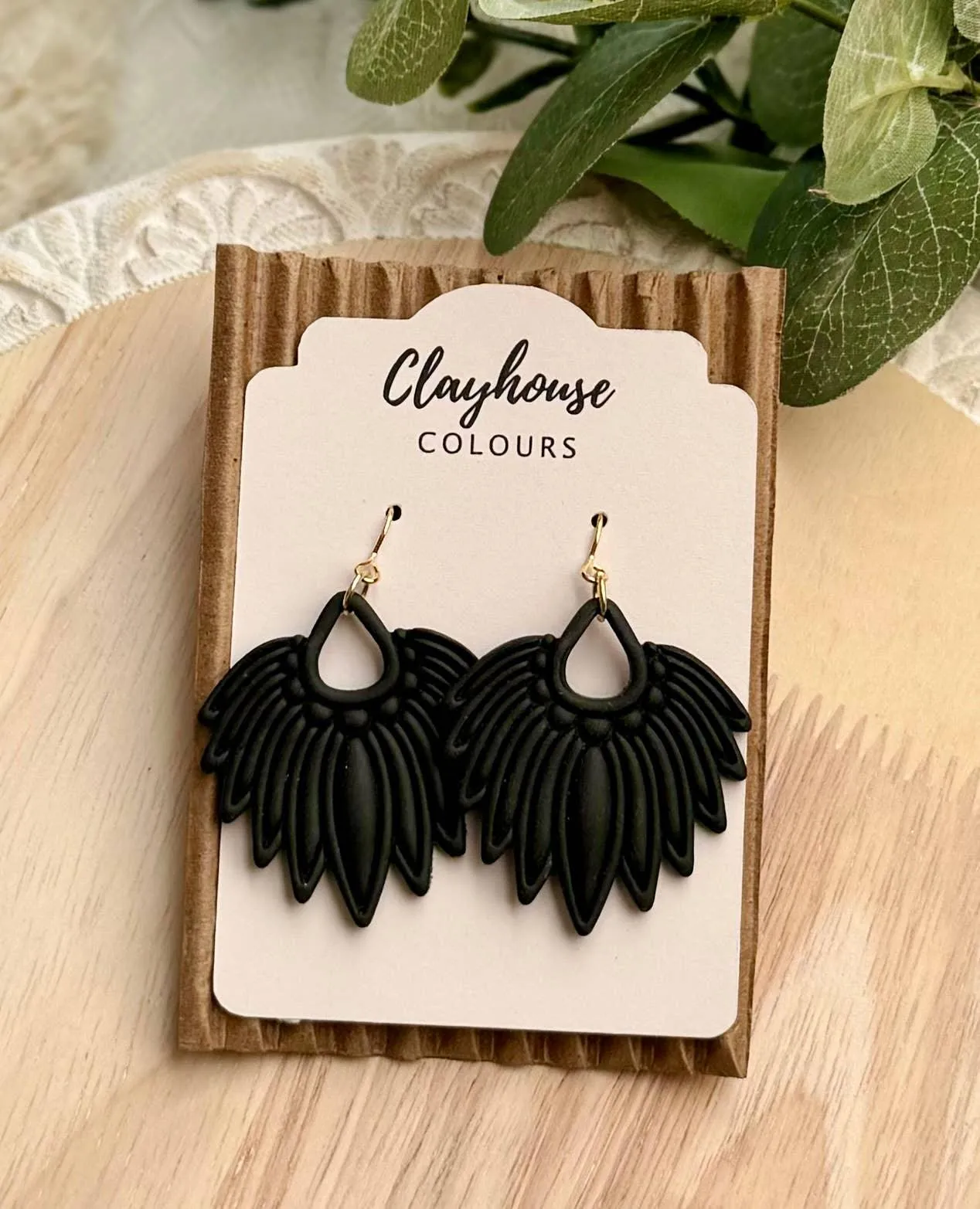 Ornate Clay Earrings- Options Available
