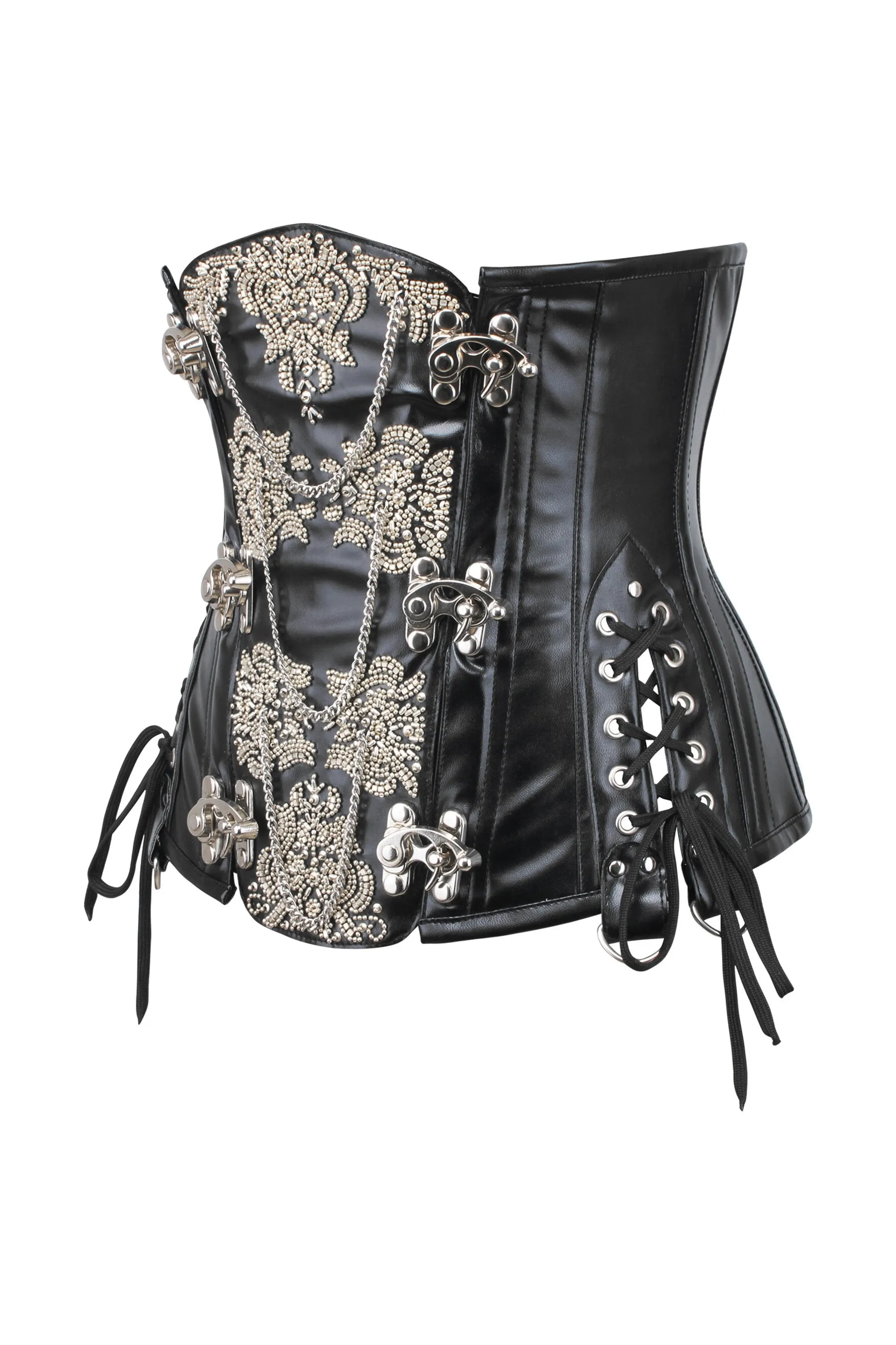 Ornate Leatherette Steampunk Underbust