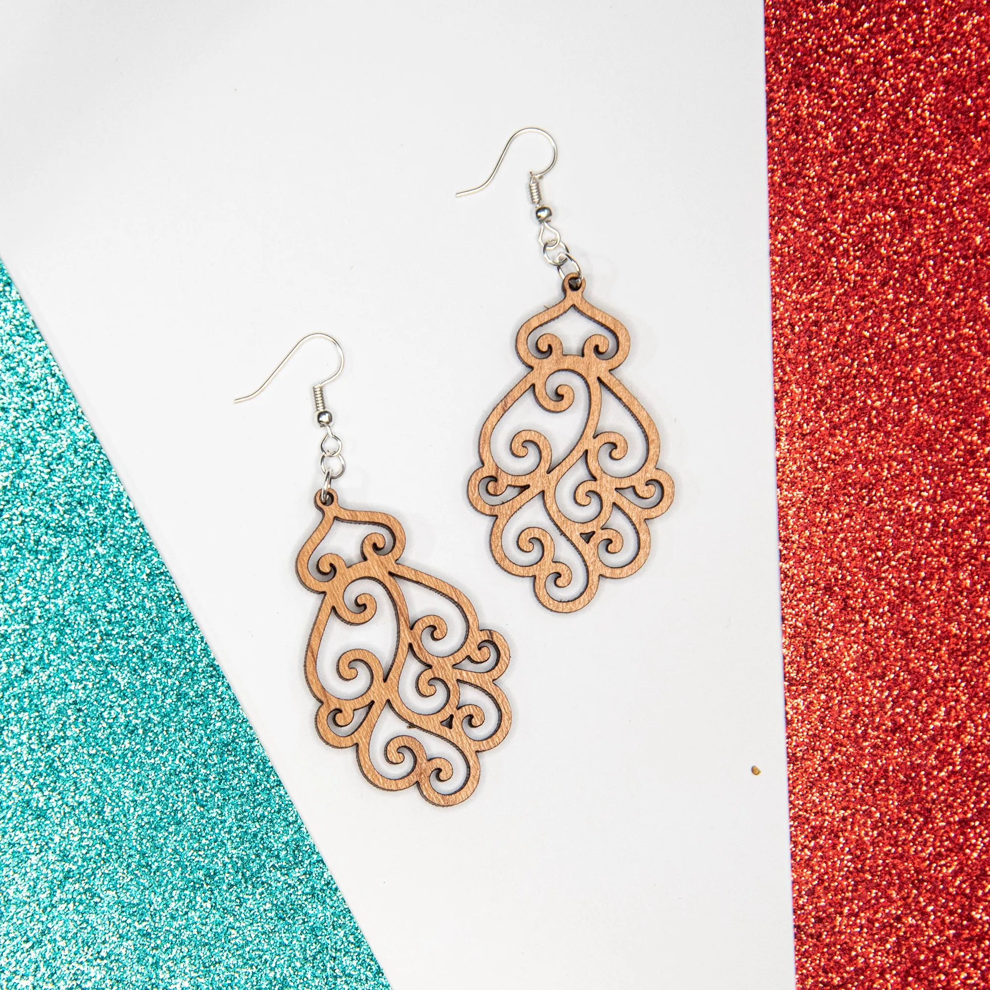 Ornate Scrollwork Earrings