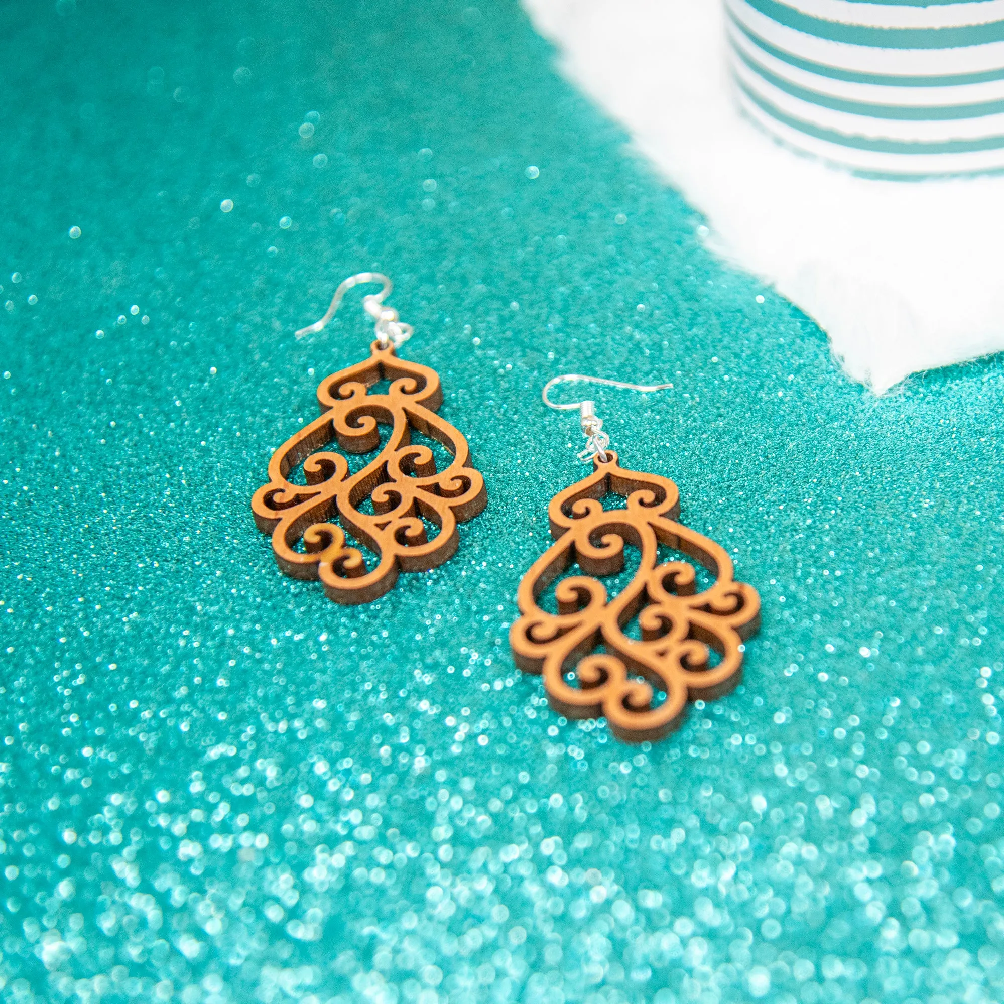 Ornate Scrollwork Earrings