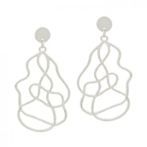 Ornate Shape Drop Earring