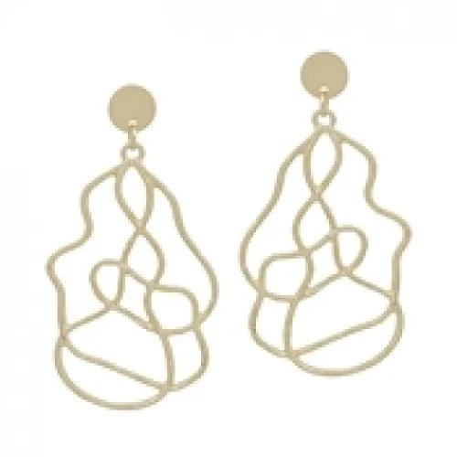Ornate Shape Drop Earring