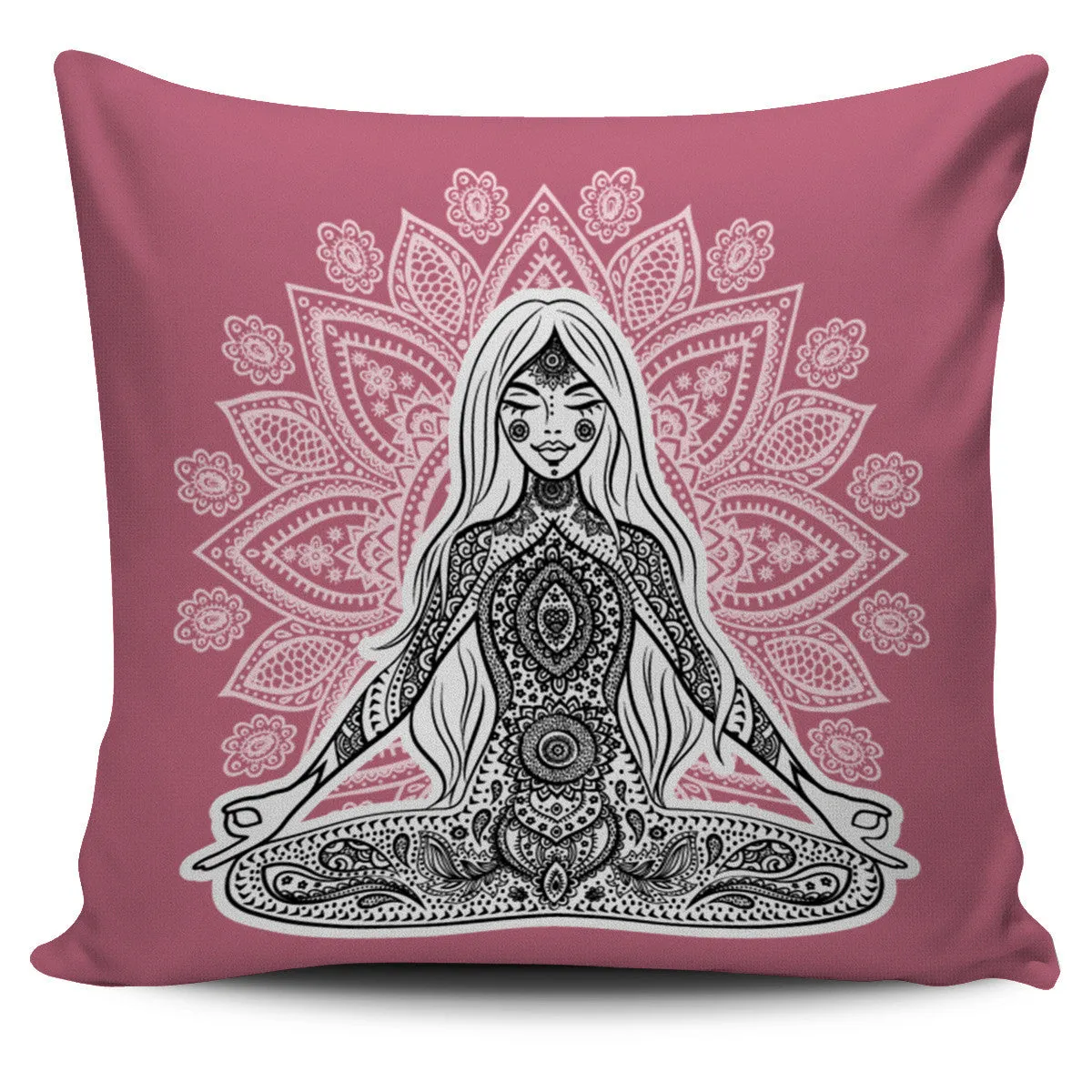ORNATE YIN YANG SPIRITUAL PILLOW COVERS