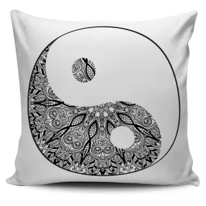 ORNATE YIN YANG SPIRITUAL PILLOW COVERS