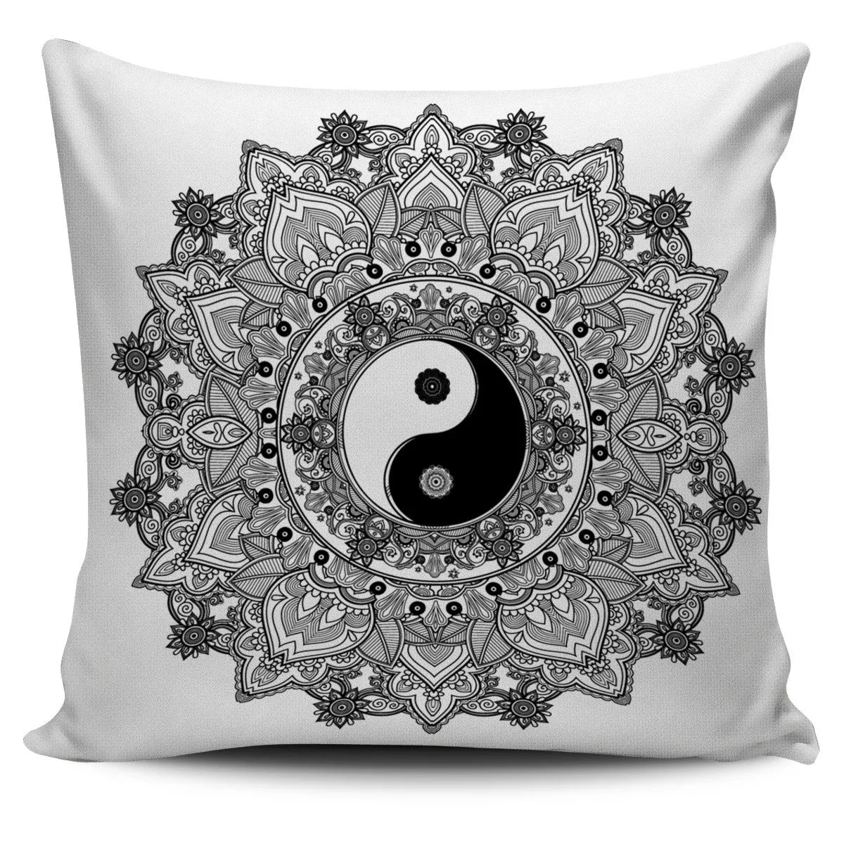 ORNATE YIN YANG SPIRITUAL PILLOW COVERS