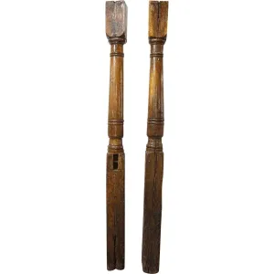 Pair of Early Danish Oak Columns