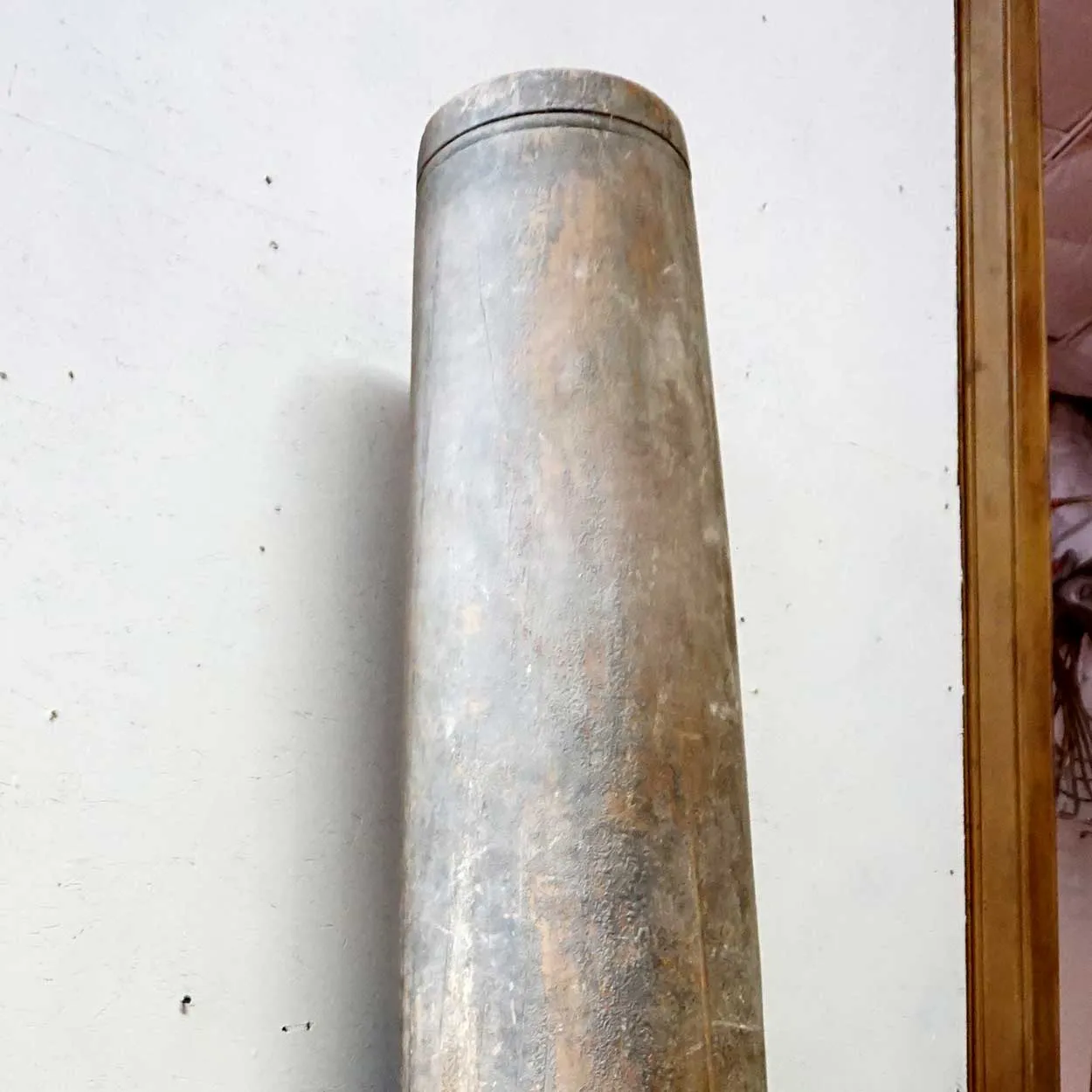 Pair of Very Large Indian Solid Satinwood Architectural Columns