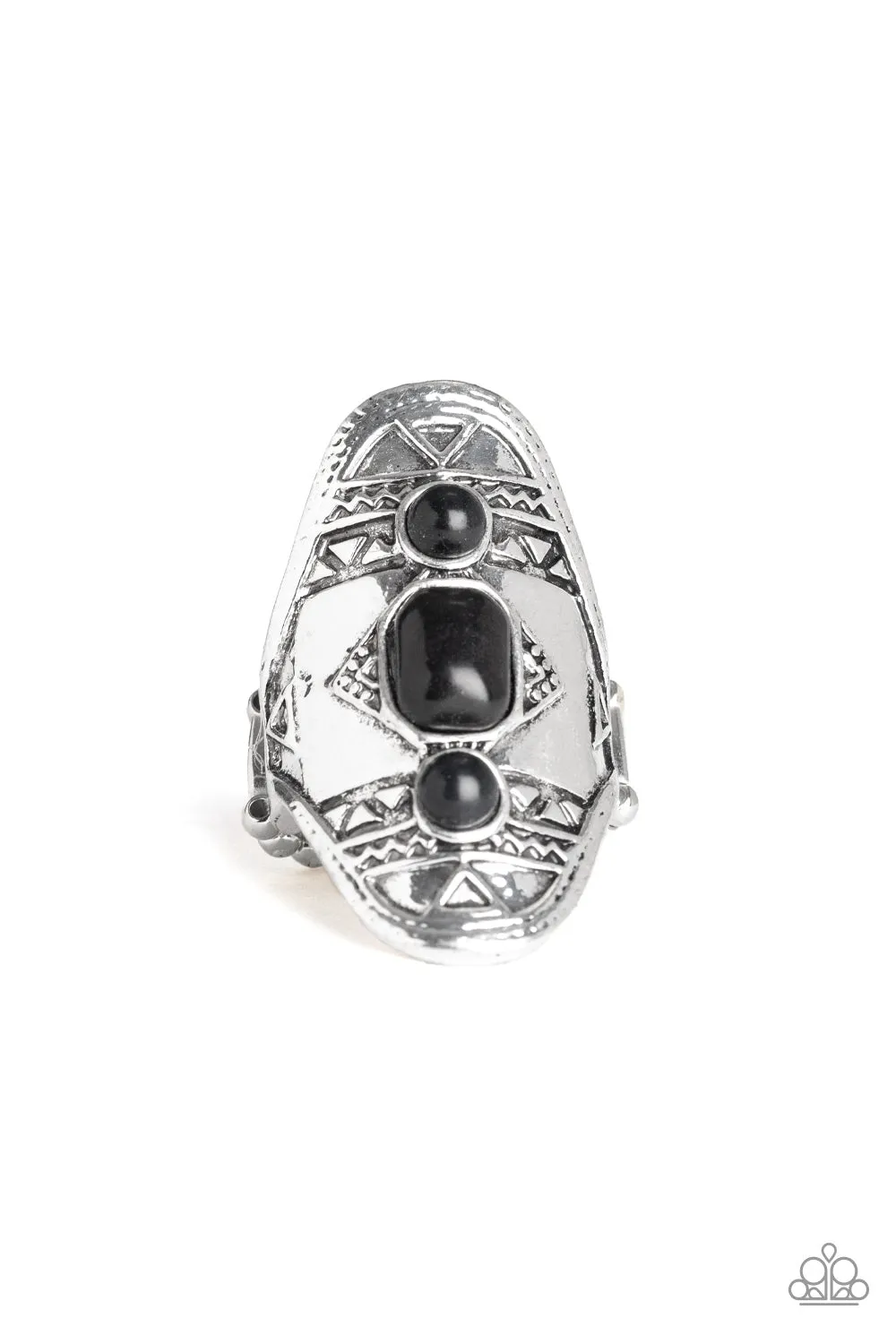 Paparazzi Accessories - Desert Paint - Black Ring