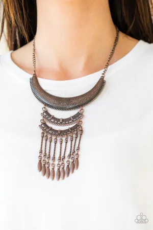 Paparazzi - Eastern Empress - Copper Necklace
