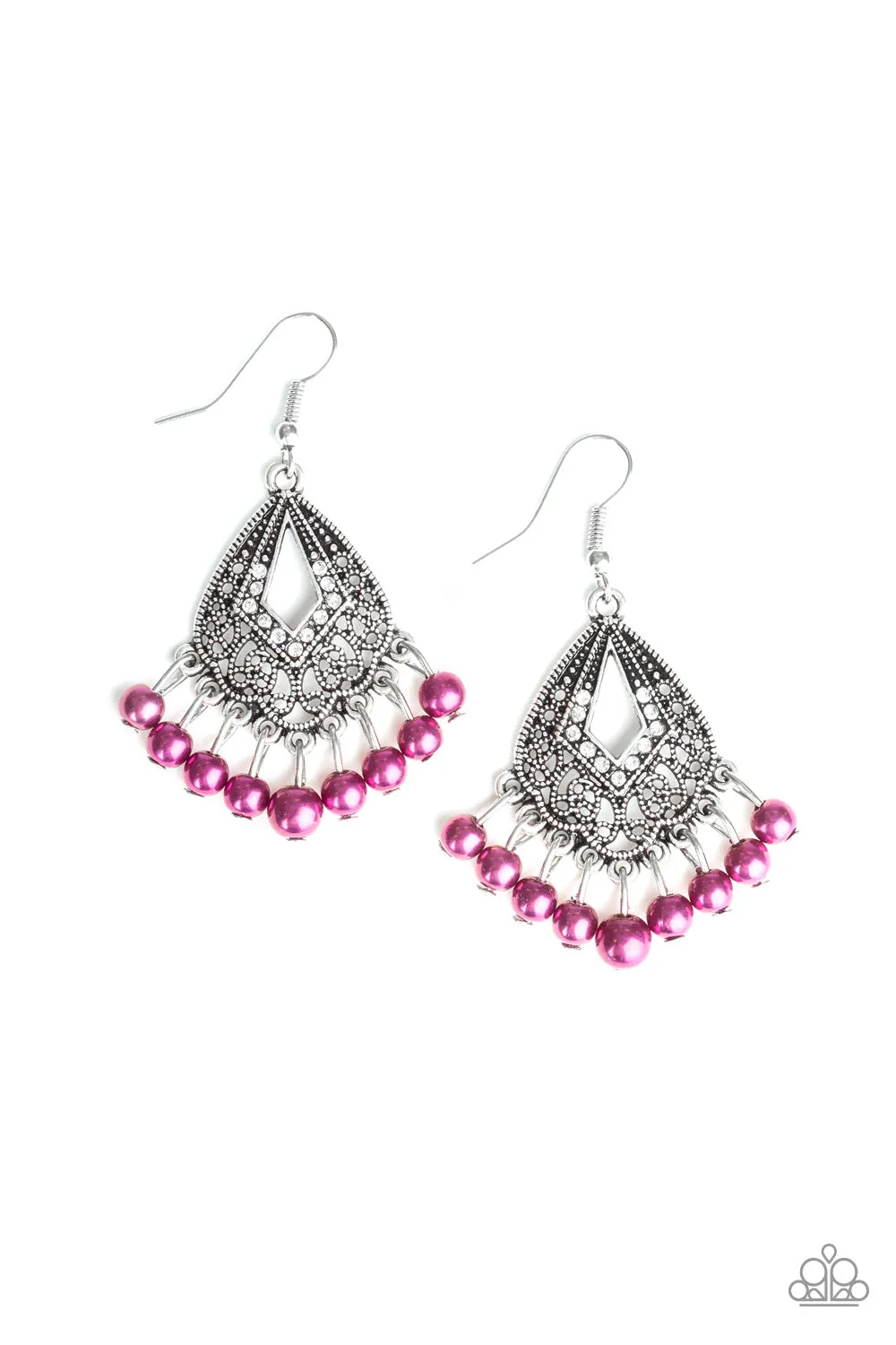Paparazzi -Gracefully Gatsby - Purple Earrings