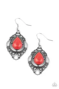 Paparazzi Southern Fairytale Earrings Red