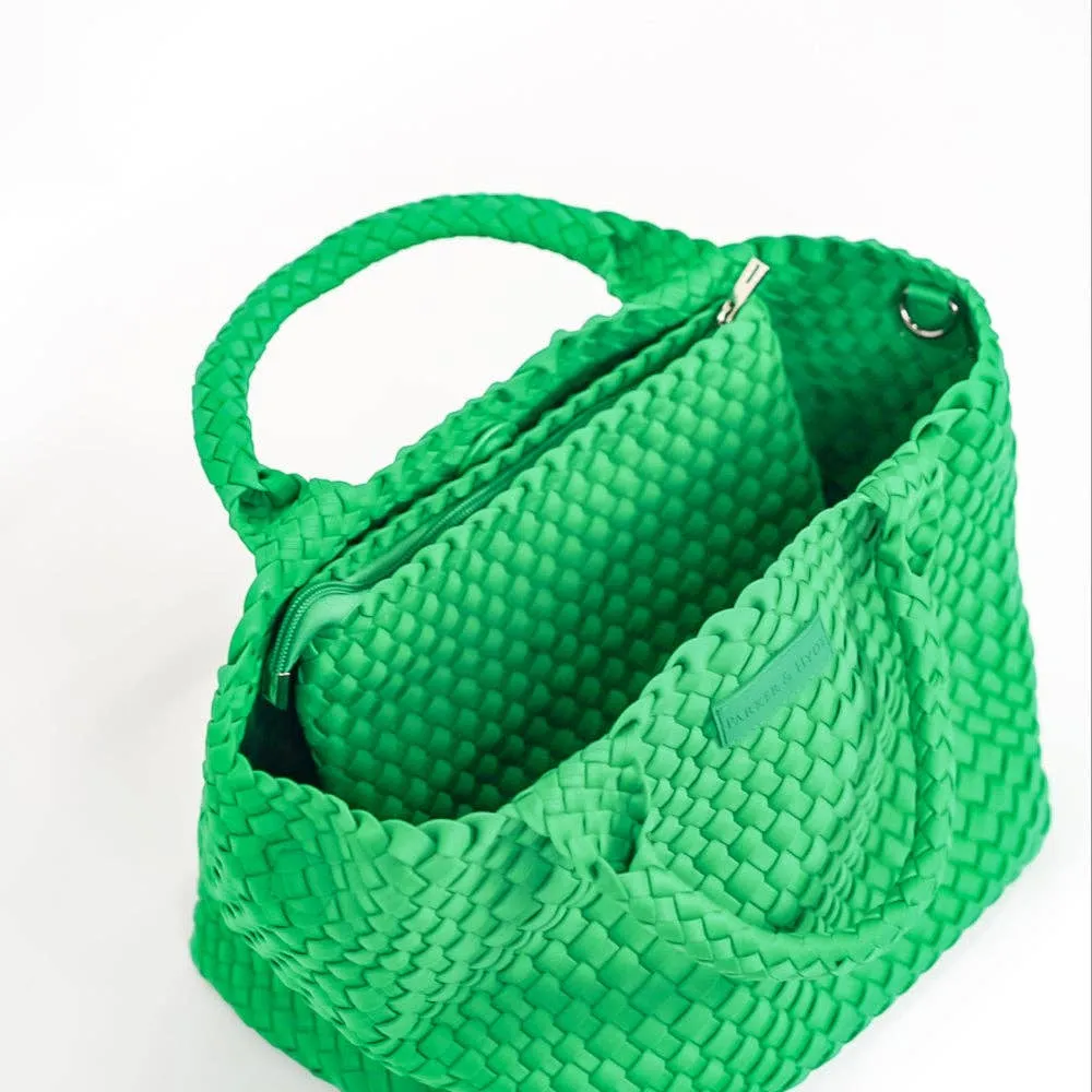 Parker & Hyde - Kelly Green Woven Tote