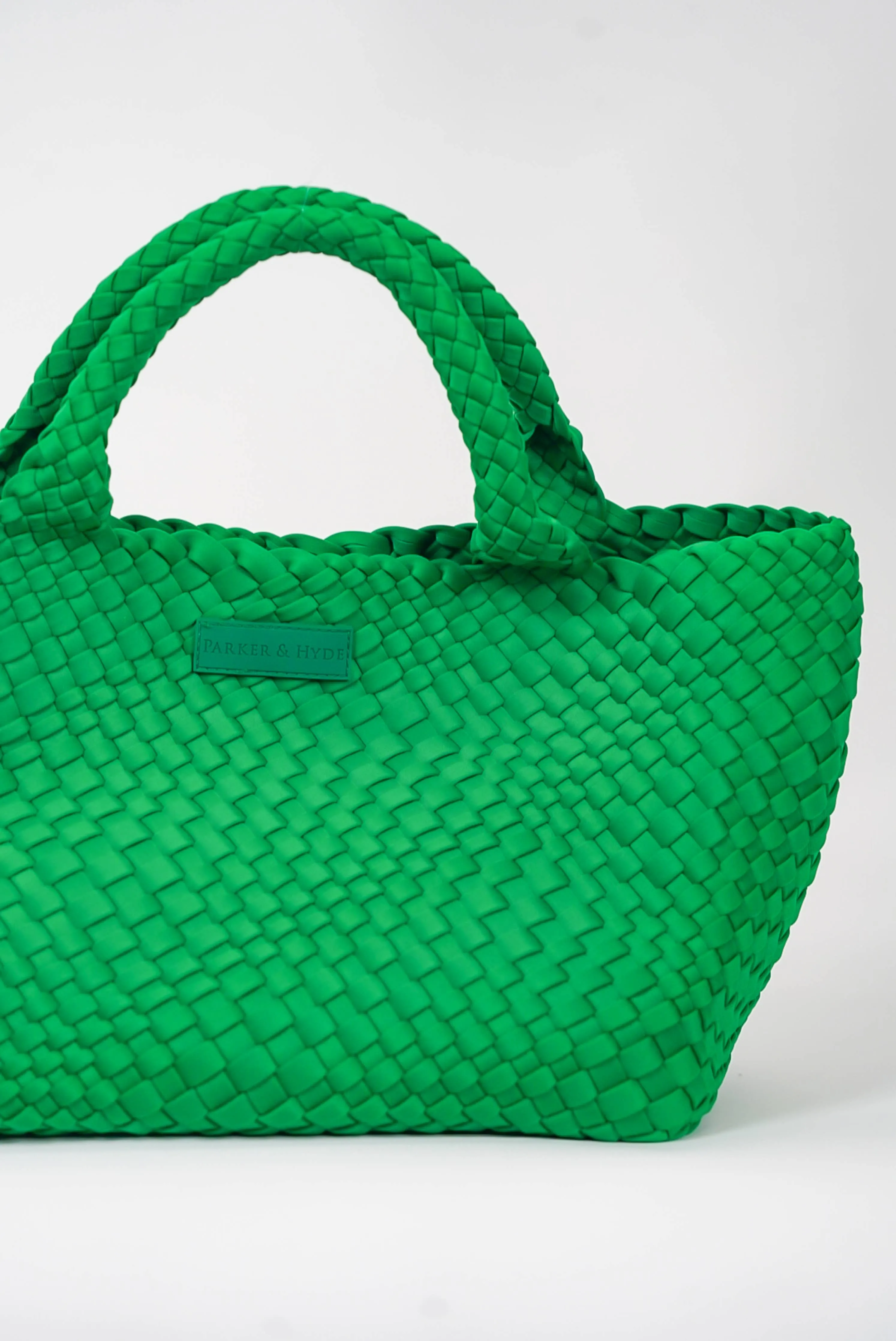 Parker & Hyde - Kelly Green Woven Tote