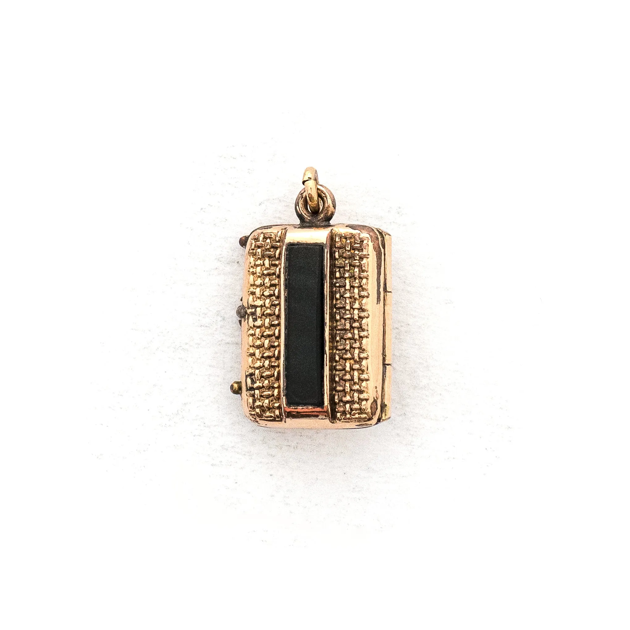 Pearl & Onyx Antique Book Locket