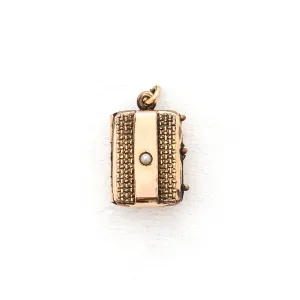 Pearl & Onyx Antique Book Locket