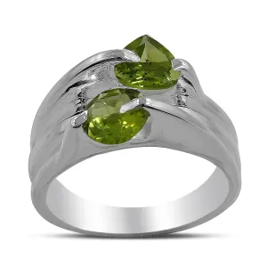 Peridot Designer Silver Ring