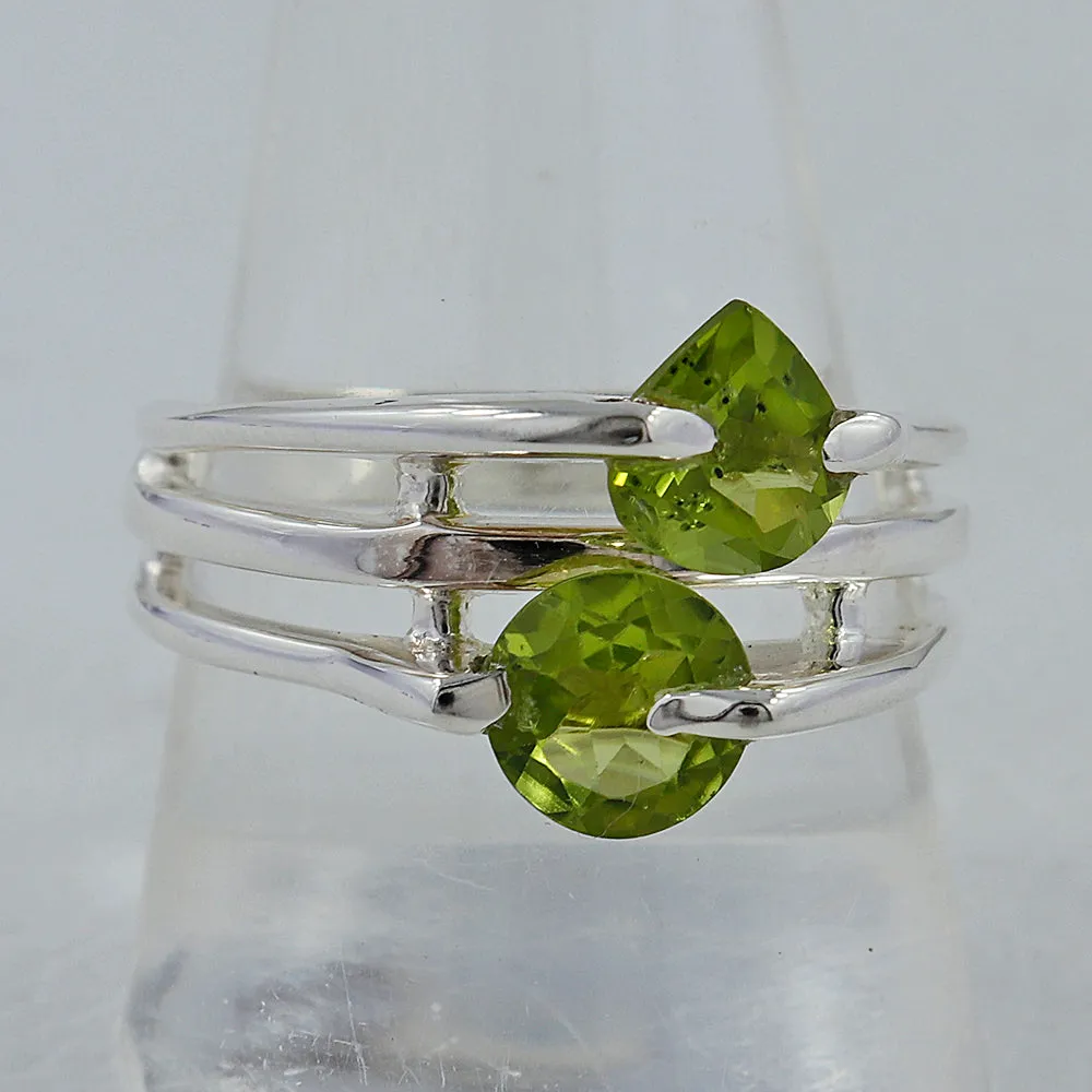 Peridot Designer Silver Ring