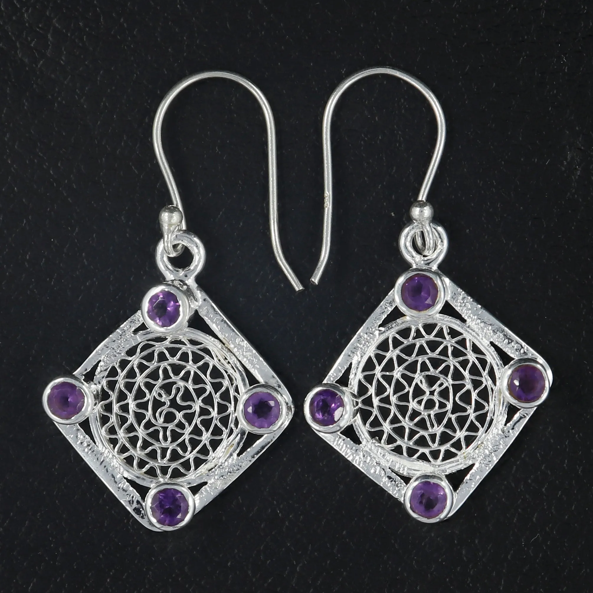 Peridot Tarakashi Designer Silver Earrings