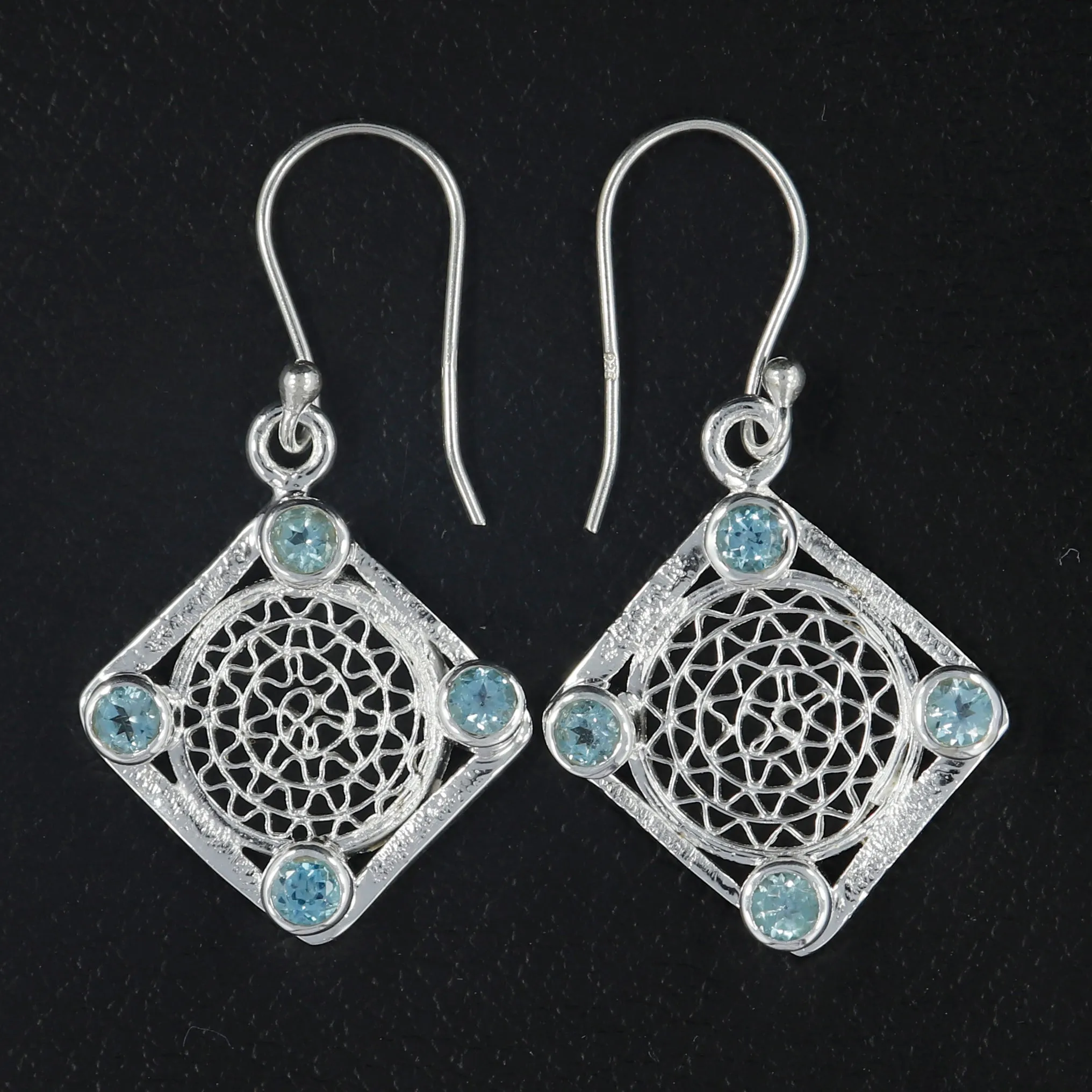 Peridot Tarakashi Designer Silver Earrings