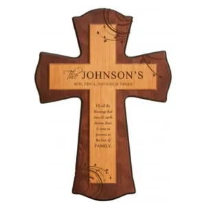 Personalized Ornate Cherry Cross