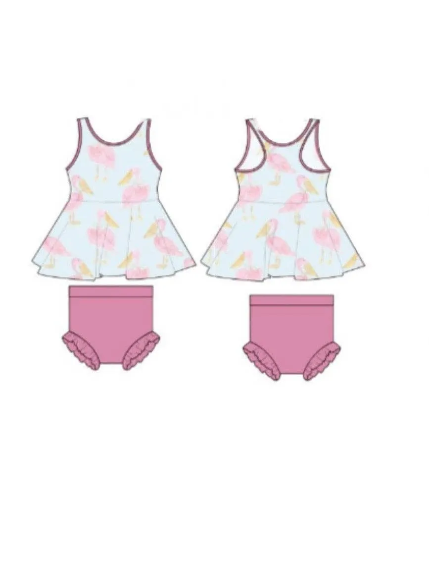 Pink Pelican Peplum Set