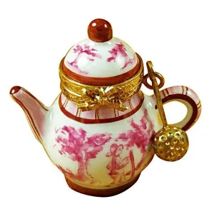 Pink Toile Teapot