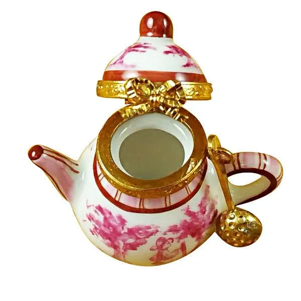 Pink Toile Teapot