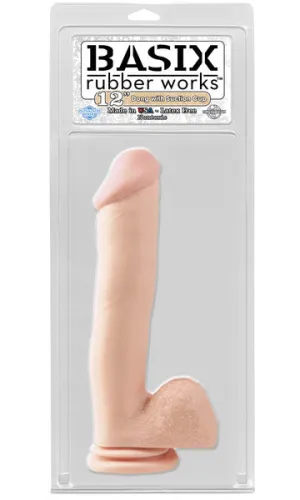 Pipedream Basix - 12" Dong With Suction Flesh