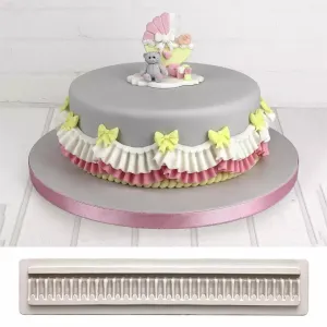PLEAT AND FRILL BORDER MOULD (PINK)