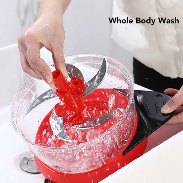 Powerful Handheld Fruit Vegetable Chopper Nuts Mincer Onion Salad Blender Food Processor