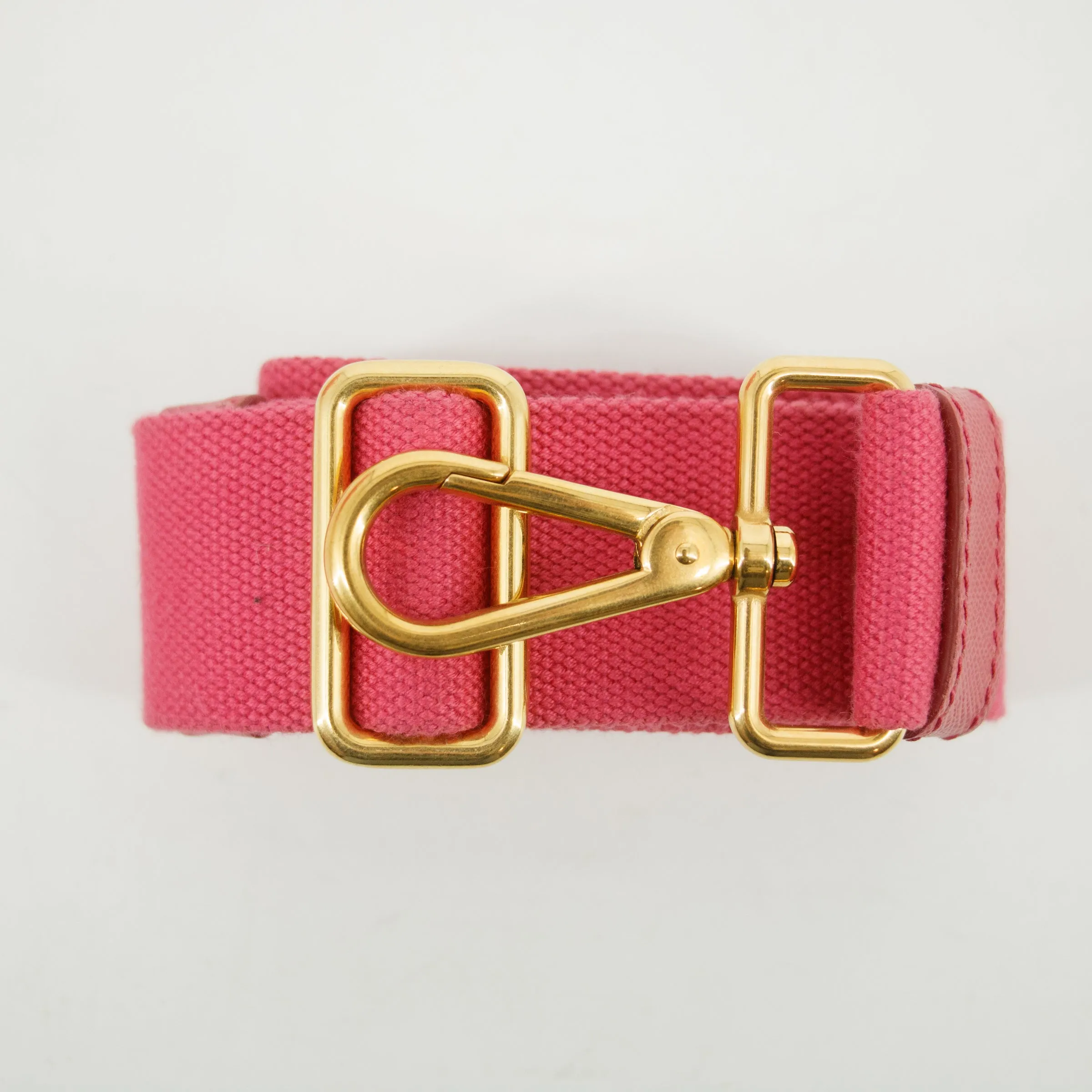 Prada 2Way Canvas Canapa Logo Tote Pink Small #3053