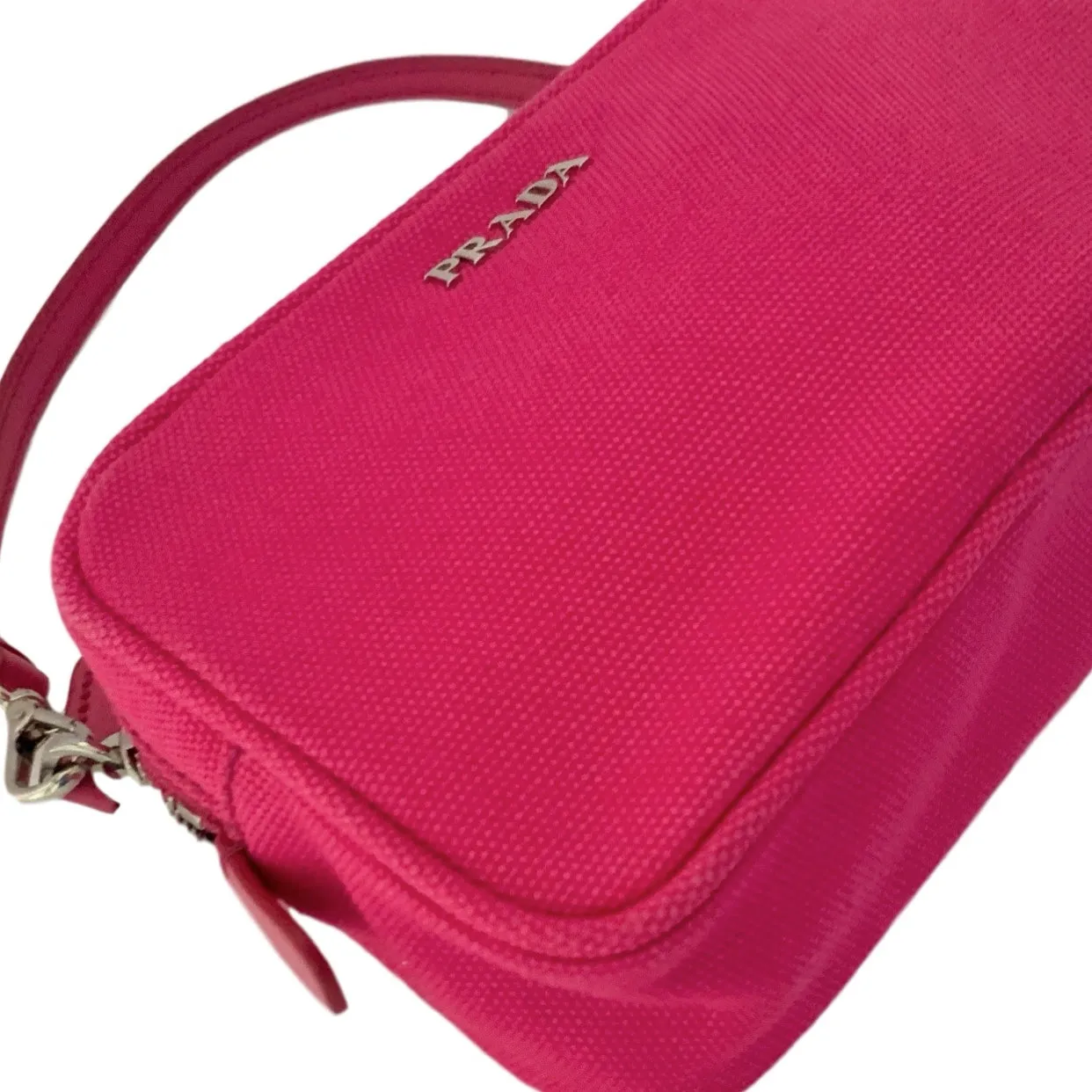 Prada Pink Micro Canvas Mini Bag