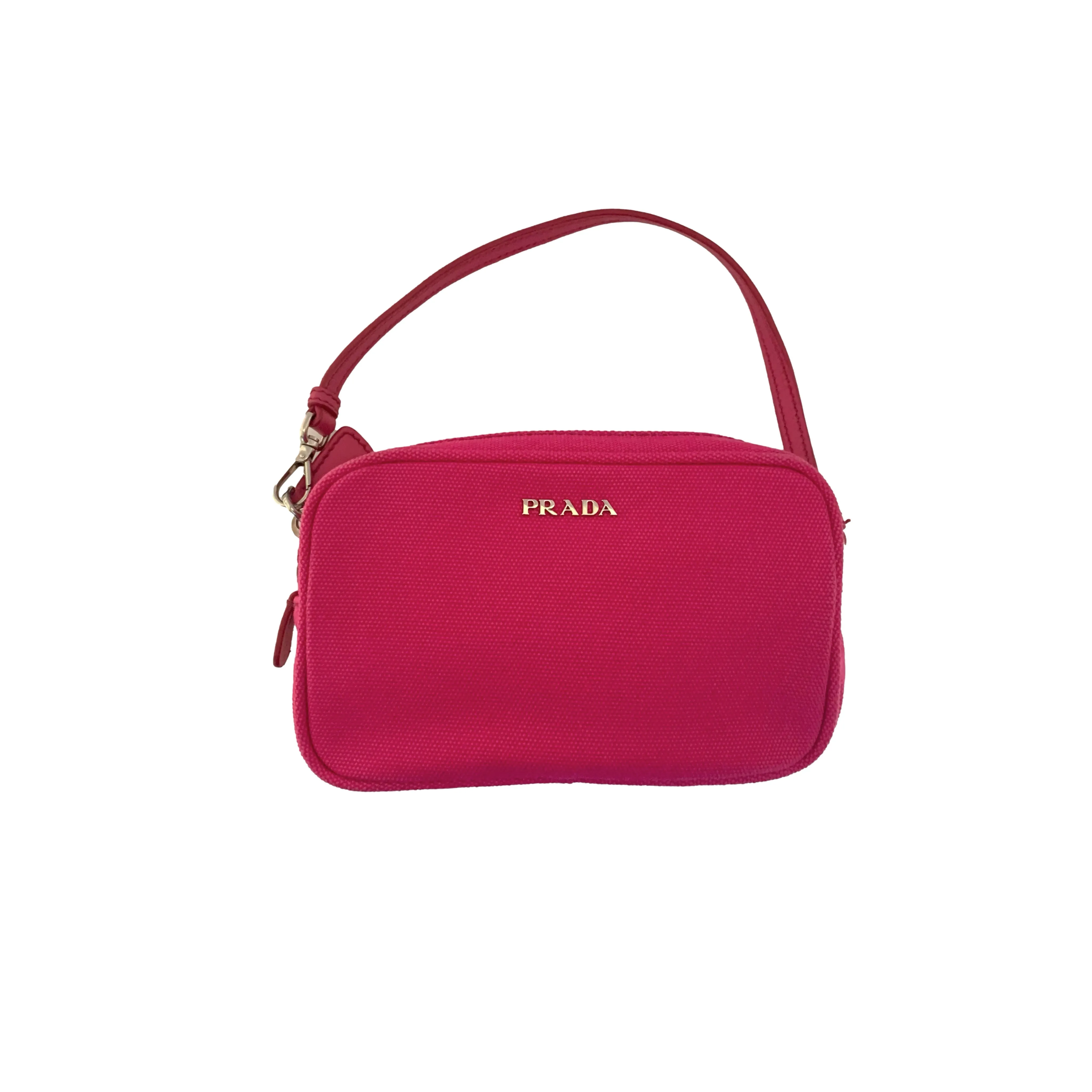 Prada Pink Micro Canvas Mini Bag