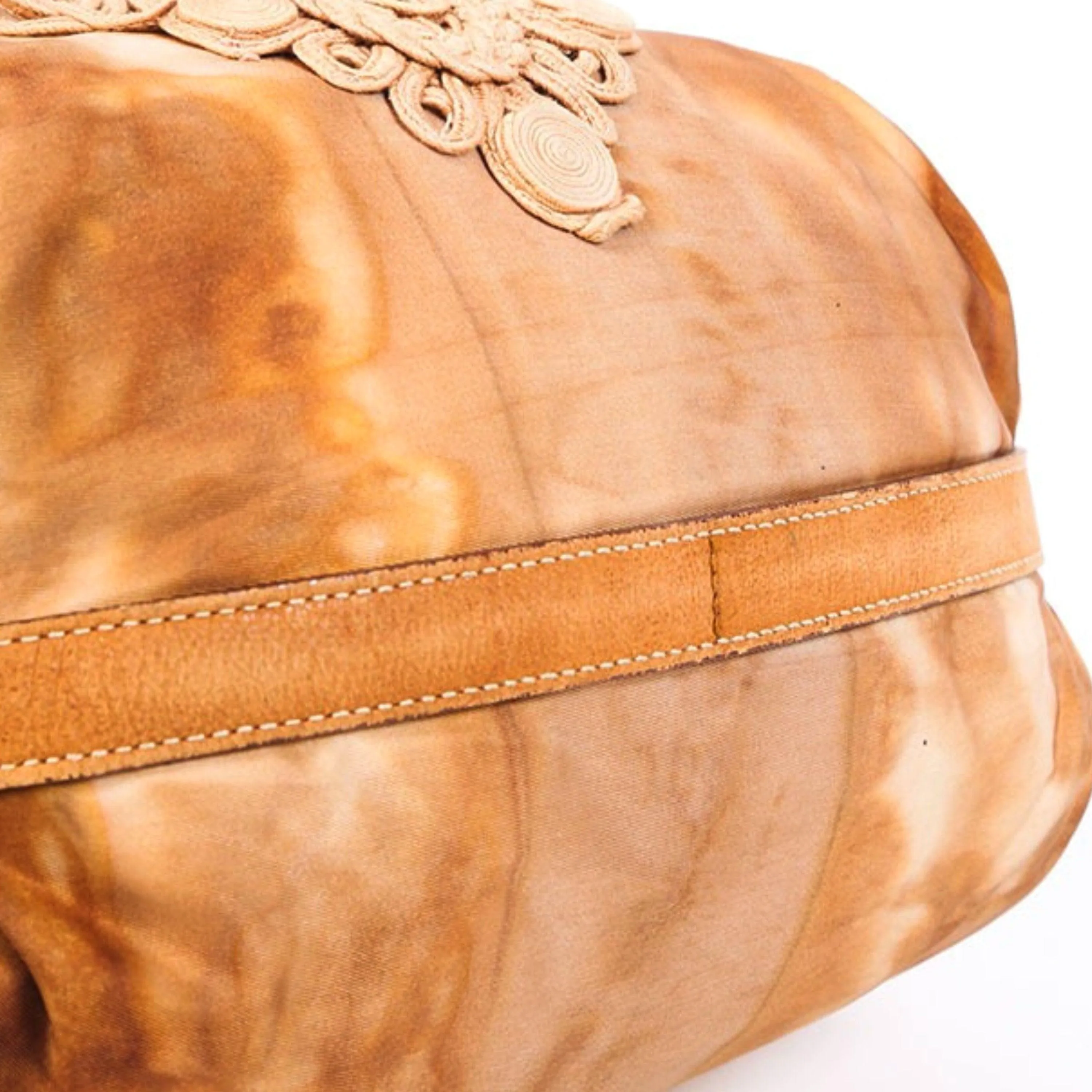 Prada Tan Logo Shoulder Bag