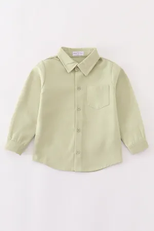Premium Green Boy Button Down Shirt