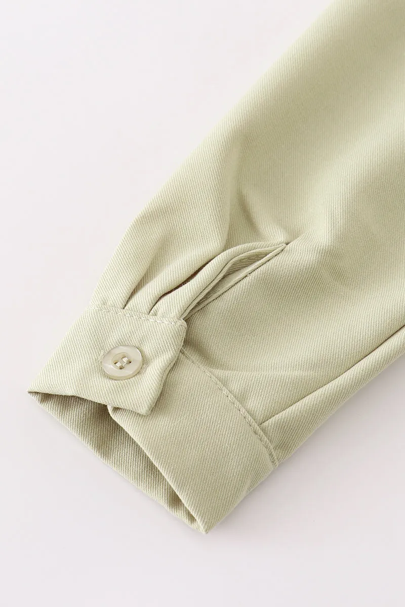 Premium Green Boy Button Down Shirt