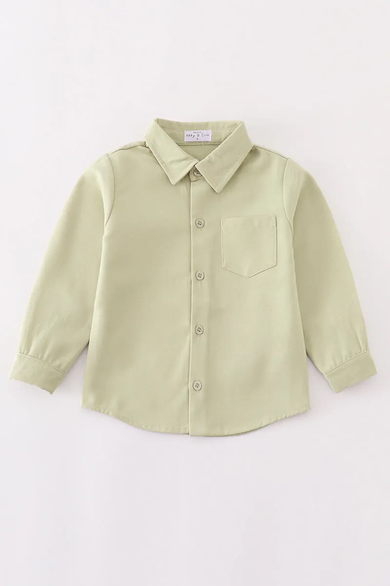Premium Green Boy Button Down Shirt