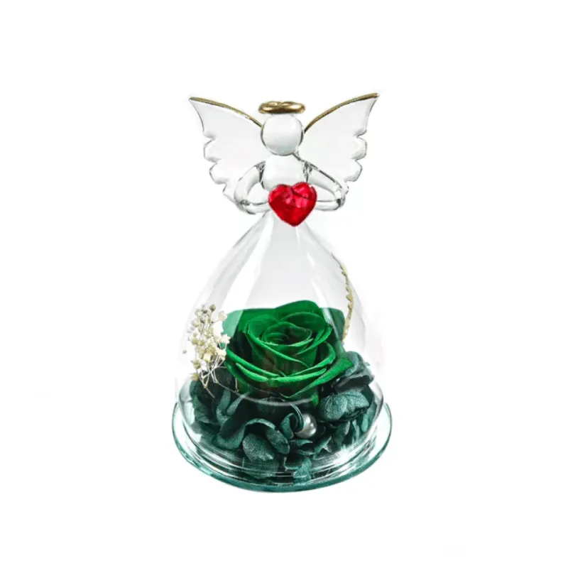 Preserved Rose Angel Dome – Elegant And Aesthetic Winter Gift