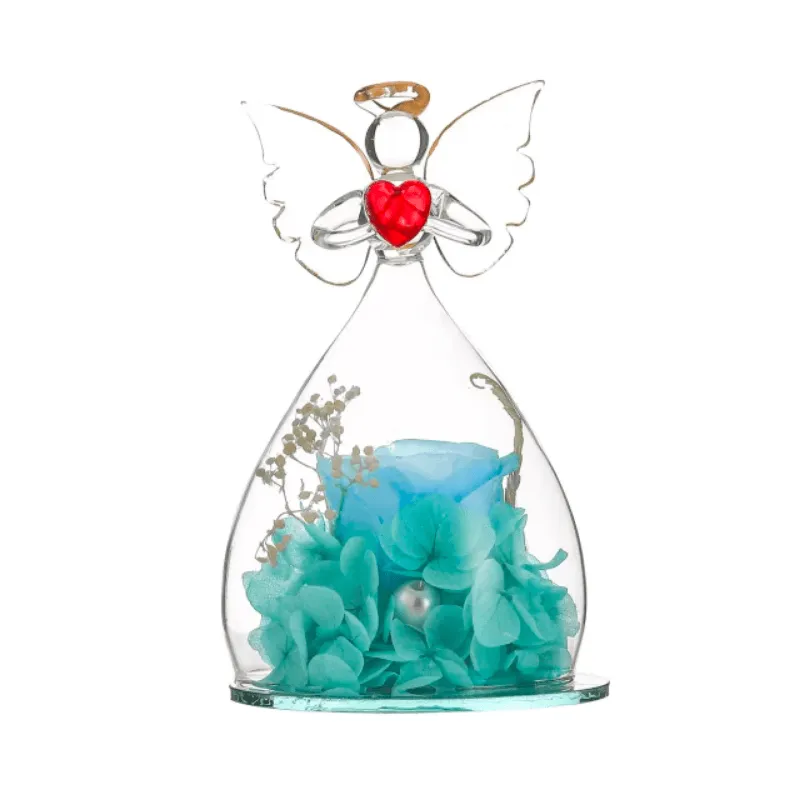 Preserved Rose Angel Dome – Elegant And Aesthetic Winter Gift