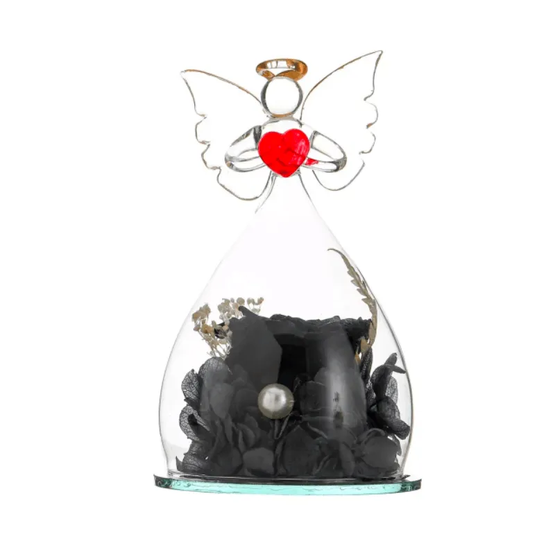 Preserved Rose Angel Dome – Elegant And Aesthetic Winter Gift