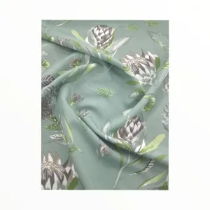 Printed Mini Matt Protea Duck Egg 140 cm