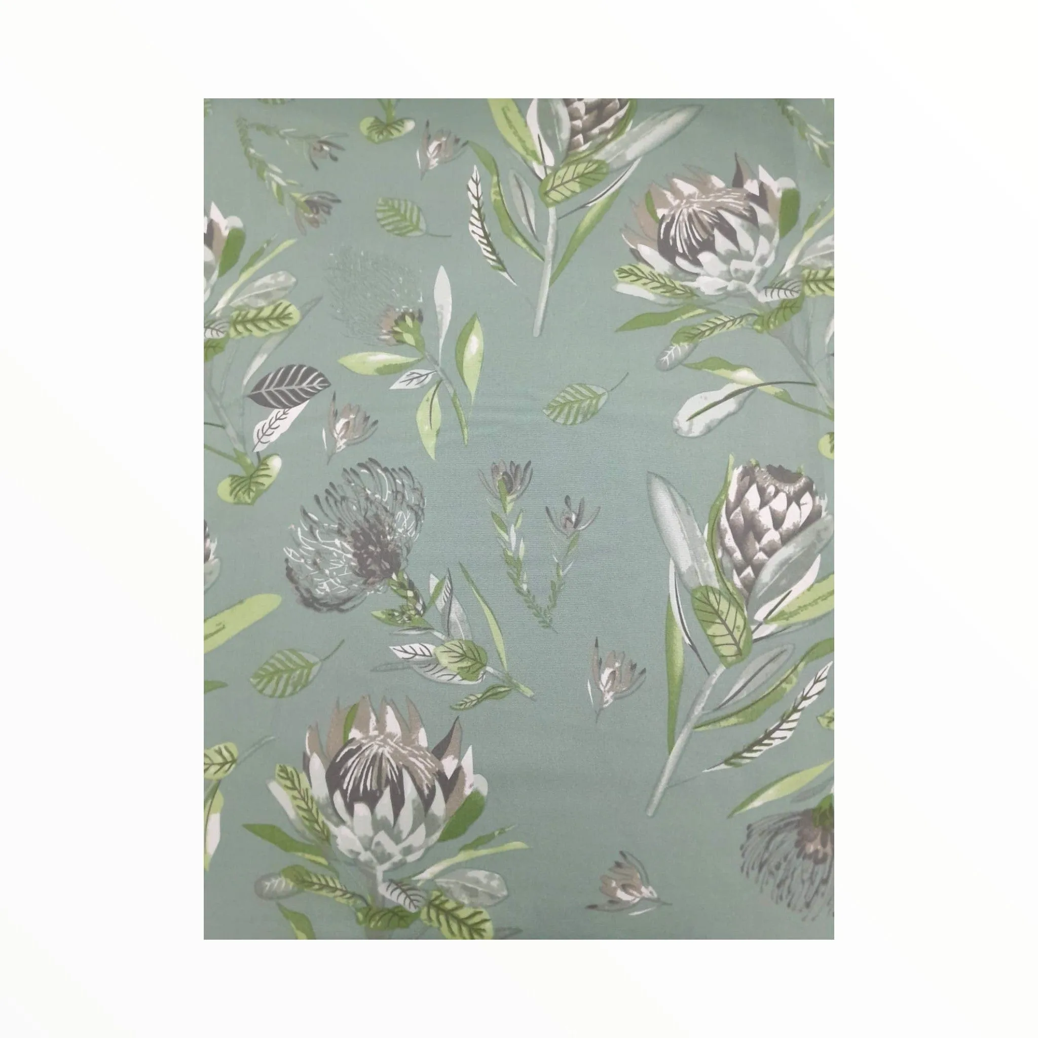 Printed Mini Matt Protea Duck Egg 140 cm