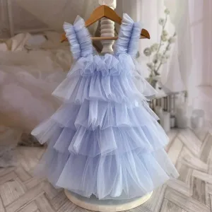 "Bellarose" Blue Tulle Dress
