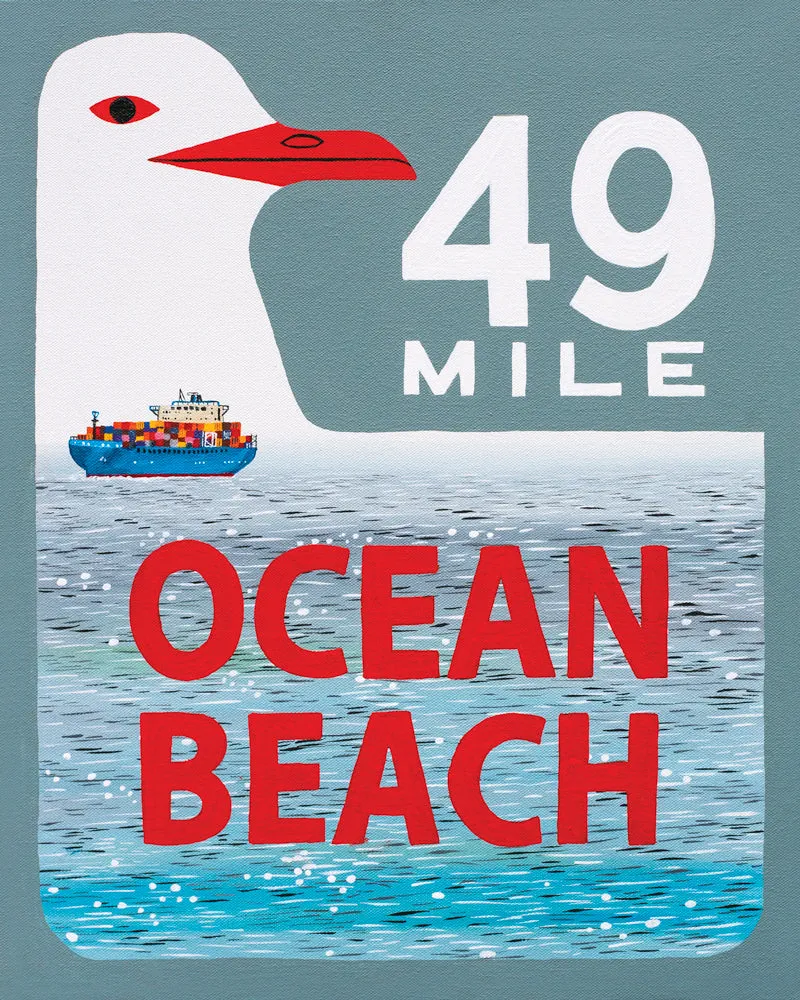 "Ocean Beach" Print