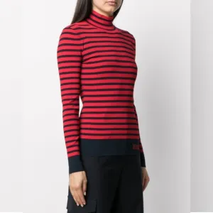 🔥Ralph Lauren Silk Blend Gold Trim Turtleneck