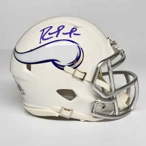 Randy Moss Autographed Signed Minnesota Vikings White Mini Helmet Beckett