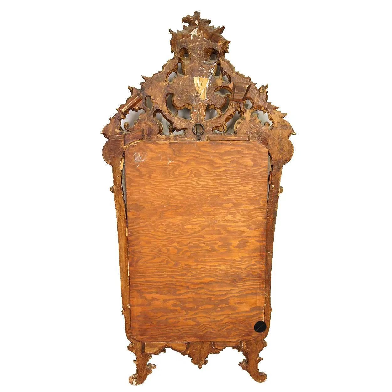 Rare Pair of Large Early Italian Baroque Silver Gilt Pier Mirrors